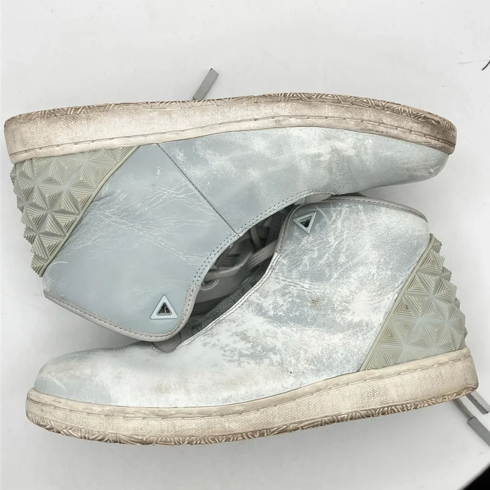 Jordan High Top Sneakers Gray‎ Geometric Heel Accents US 8